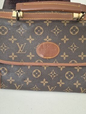 Very Vintage Louis Vuitton Brown Monogram Canvas Satchel Made In France